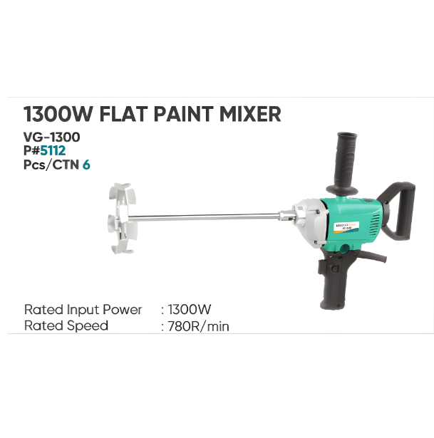 1300W FLAT PAINT MIXER – VG-1300