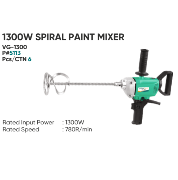 1300W SPIRAL PAINT MIXER – VG-1300