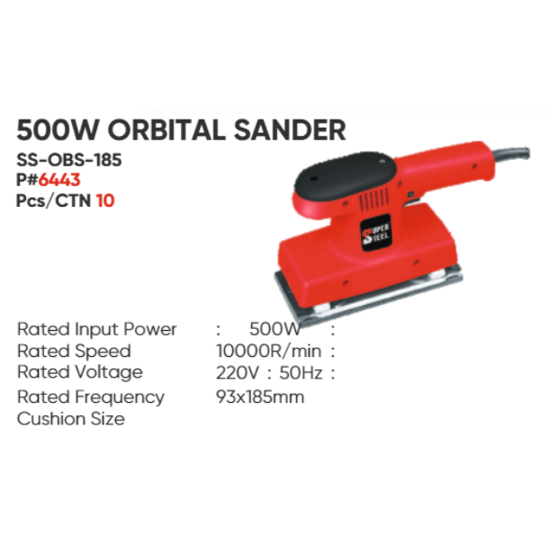 500W ORBITAL SANDER – SS-OBS-185